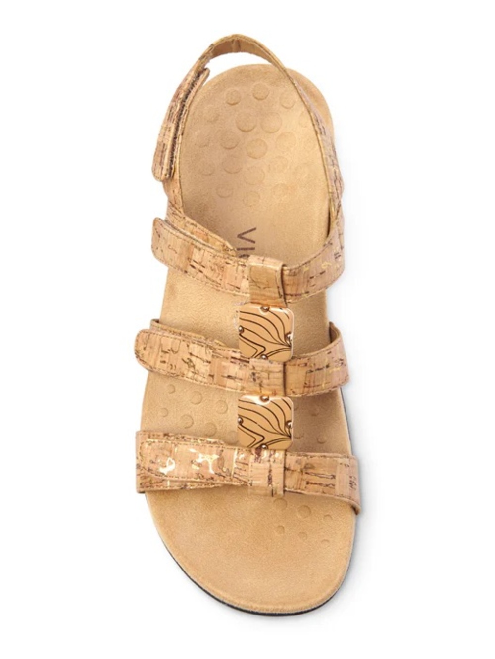 VIONIC Amber Adjustable Sandal Gold Cork‎